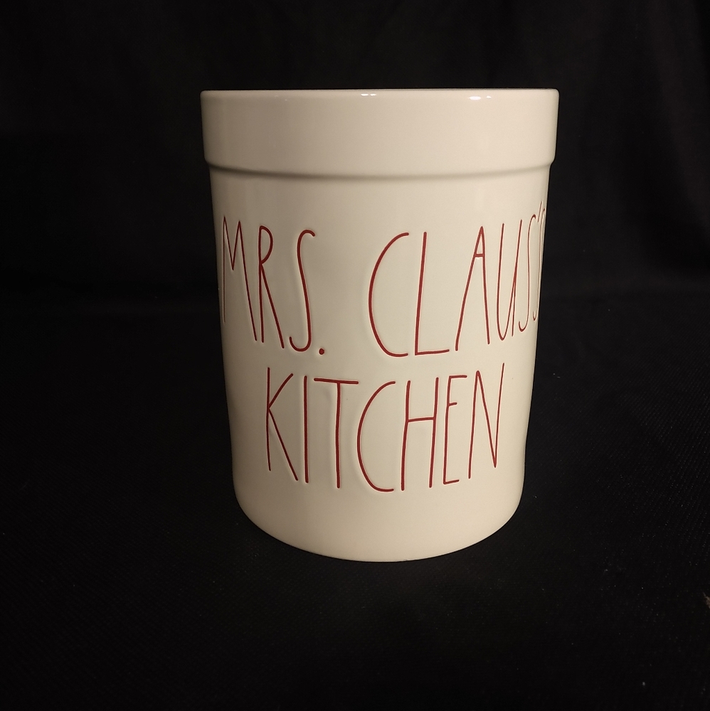 Rae Dunn Utensil Crock Mrs Clause